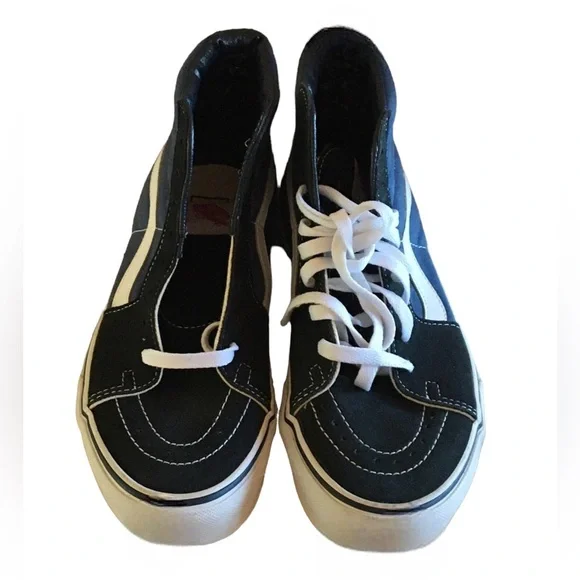 🆕 VANS SKATEBOARDING SK8 HI NAVY/WHITE SNEAKERS 👟 - Picture 5 of 11